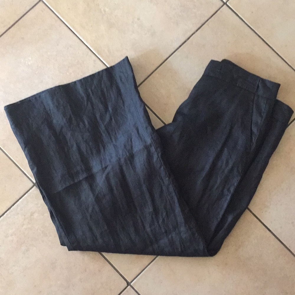 ELIE TAHARI PANTS/wide leg 100%Ramie